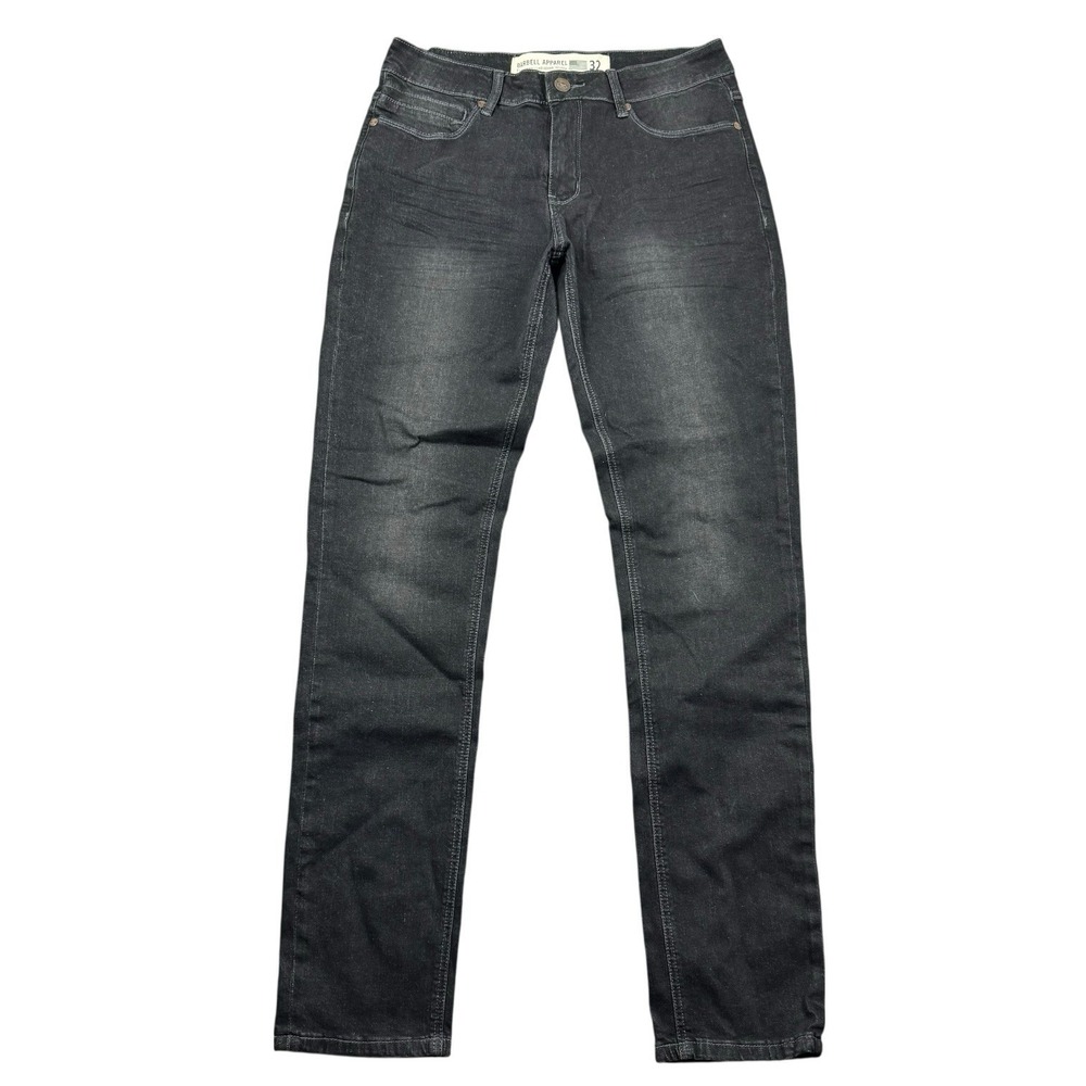 Barbell Apparel Jeans‎ Mens 32 (31x33) Black Straight Fit Stretch Denim Pants